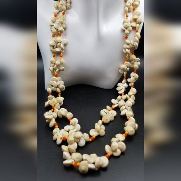 Peruvian seashell authentic natural beauty necklace OFL - Picture 1 of 2